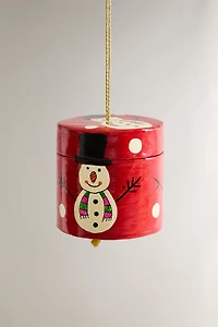 SNOWMAN BOX CHRISTMAS TREE ORNAMENT