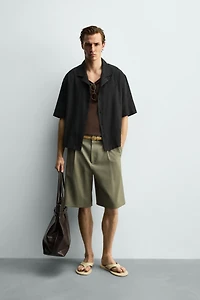 EMBROIDERED EYELET SHIRT