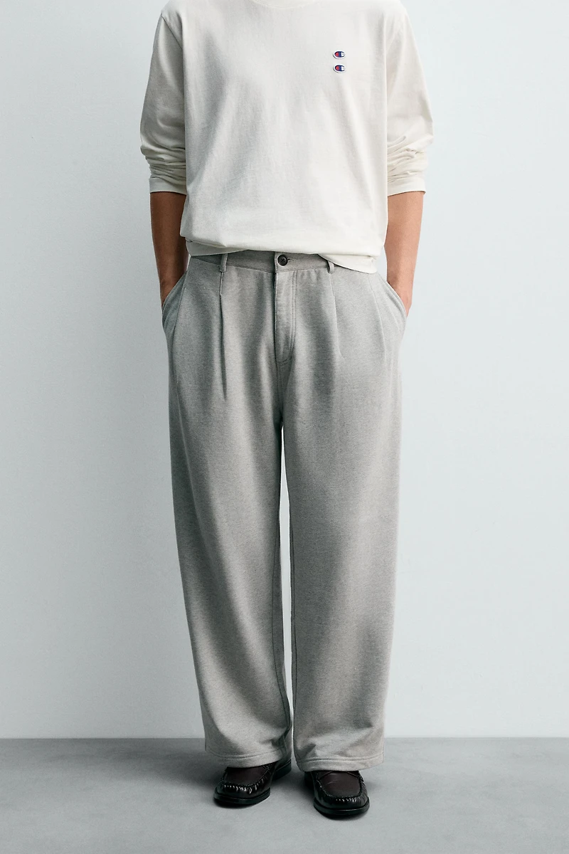 PANTALON COUPE DÉCONTRACTÉE PLIS CHAMPION ® X ZARA