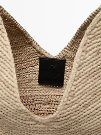 Raffia tote bag