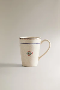 TASSE GRÈS POISSON