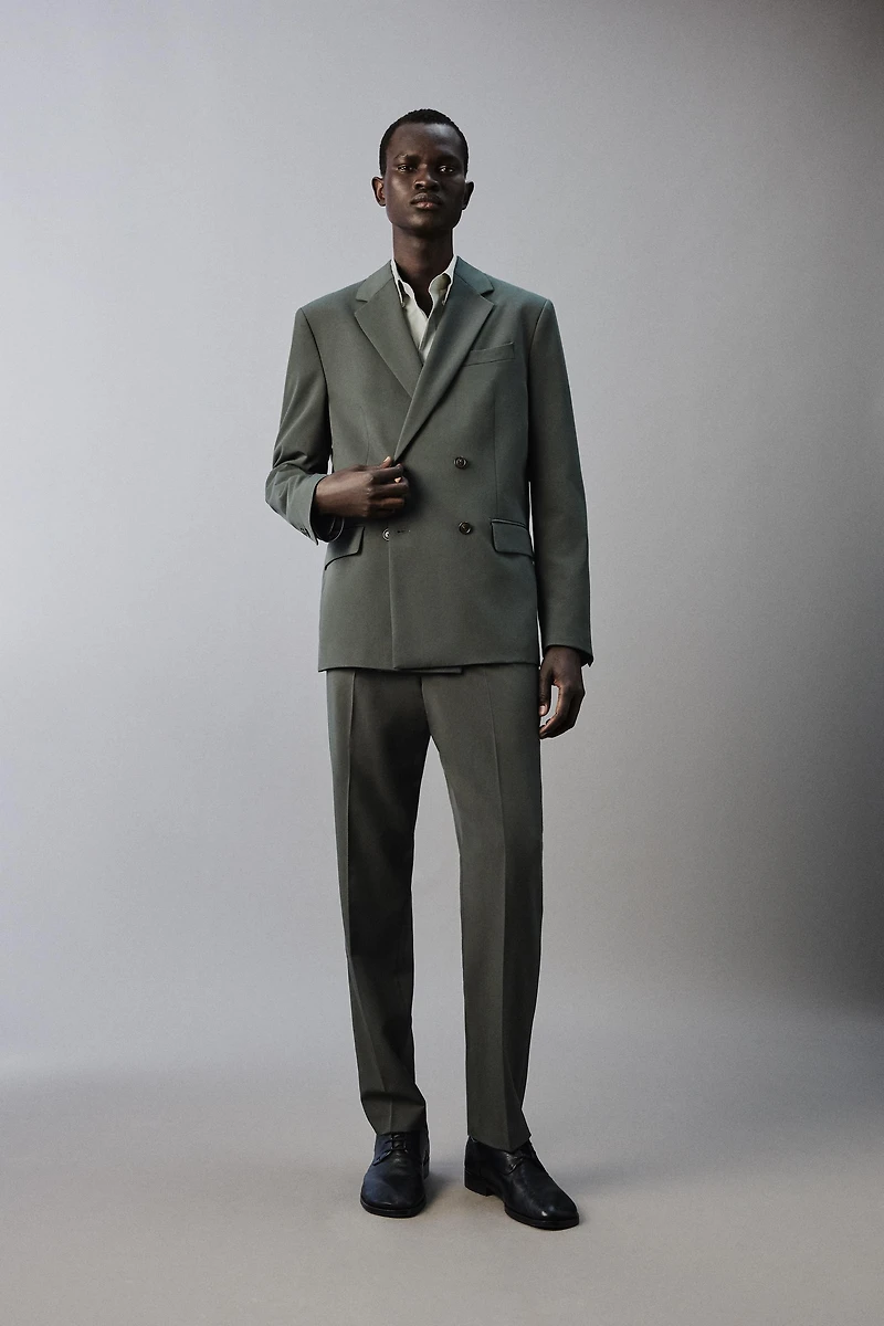VESTE DE COSTUME CROISÉE CONFORT