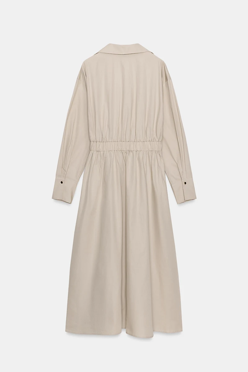 BELTED MIDI DRESS