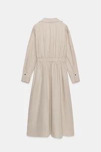 BELTED MIDI DRESS