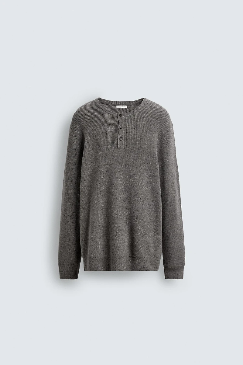 RIB KNIT BAKER COLLAR JUMPER