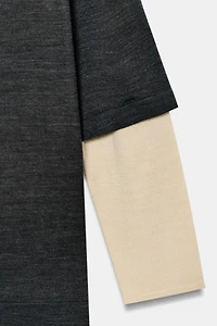 DOUBLE LAYER KNIT JUMPER