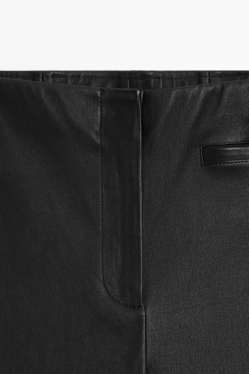 Leather capris