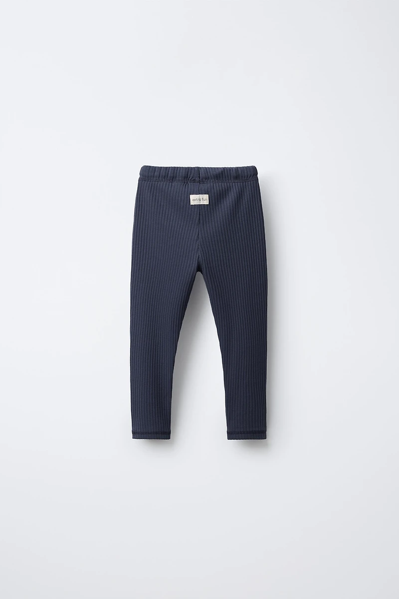 LEGGING CÔTELÉ ÉTIQUETTE