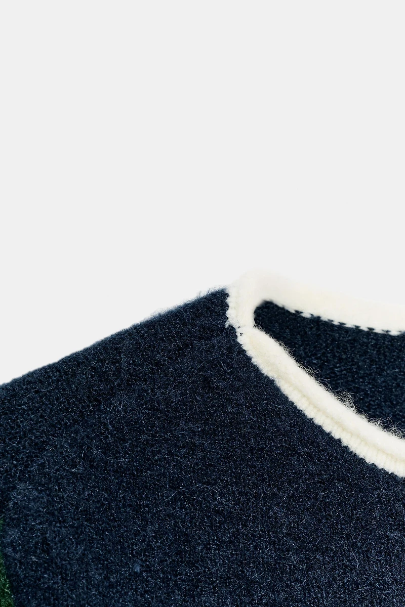PULL EN MAILLE COLOR BLOCK