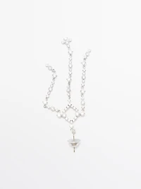 Rhinestone chandelier earrings