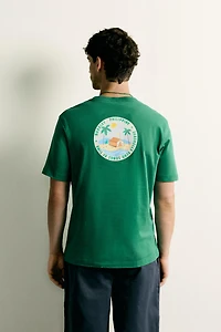REGULAR FIT MIXED PRINT T-SHIRT