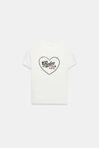 T-SHIRT MANCHES COURTES ET INSCRIPTION