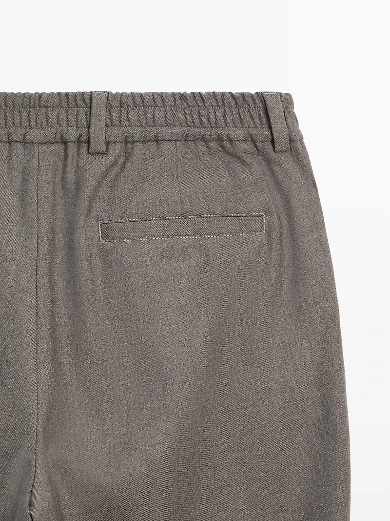 Cool wool blend trousers