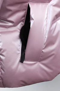 METALLIC WATER-RESISTANT AND WINDPROOF DOWN JACKET RECCO® SYSTEM SKI COLLECTION