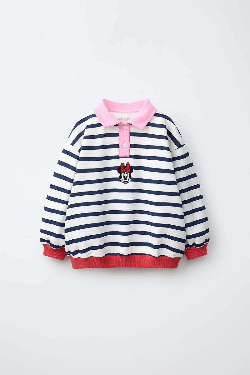 MINNIE MOUSE © DISNEY STRIPED POLO SHIRT