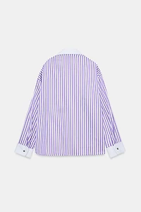STRIPED POPLIN SHIRT