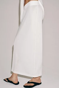 KNIT MIDI SKIRT