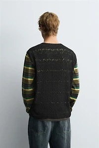 KNIT LACE VEST