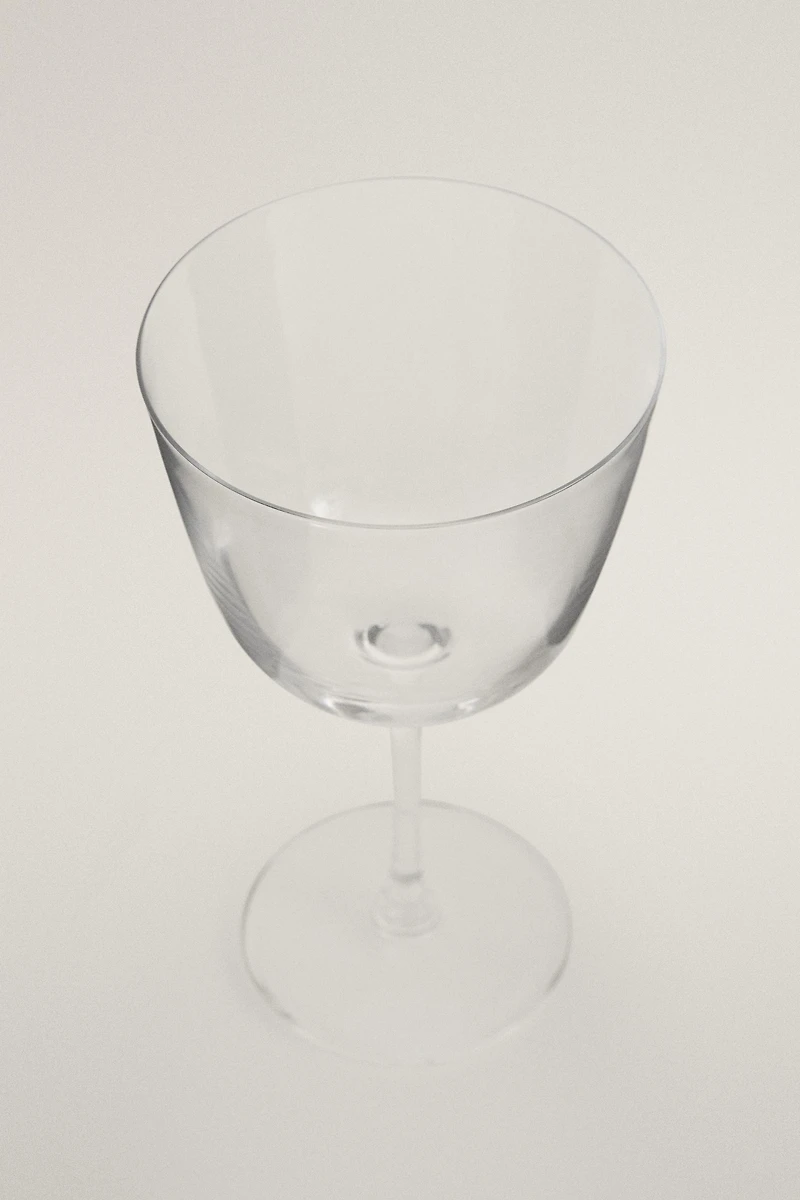 VERRE À VIN CRISTALLIN BASE PLATE