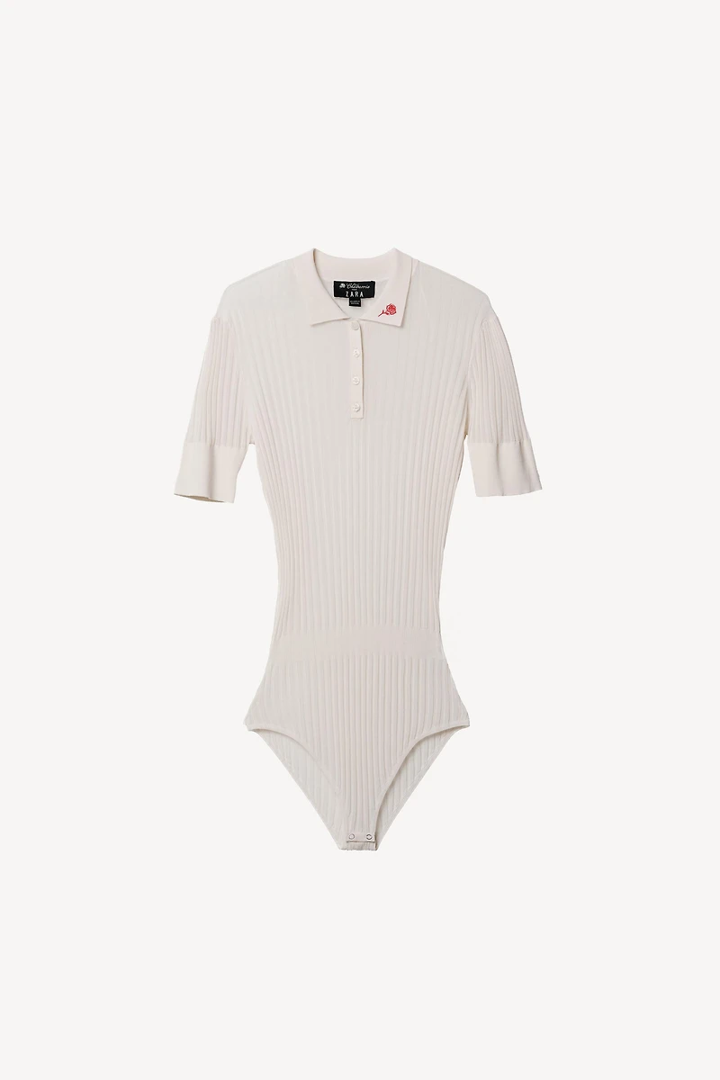 WILLY CHAVARRIA X ZARA EXTRA-FINE RIB KNIT BODYSUIT