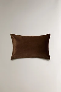 FAUX FUR THROW PILLOW COVER