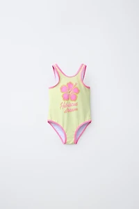 2-6 YEARS/ HIBISCUS FLOWER SWIMSUIT