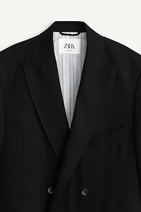 LINEN - LYOCELL DOUBLE BREASTED SUIT JACKET