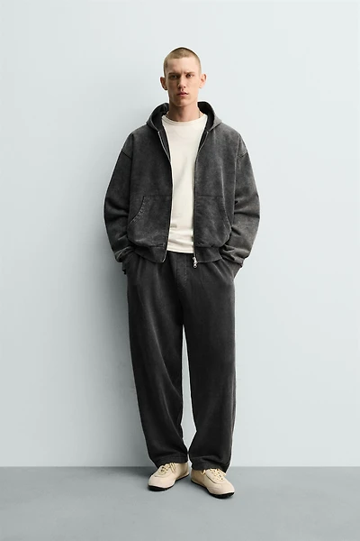 WASHED BALLOON FIT JOGGING PANTS