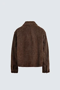 BRUSHED SUEDE LEATHER JACKET