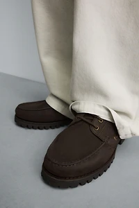 CHAUSSURES BATEAU EN CUIR