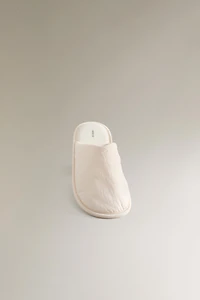ASYMMETRIC TECHNICAL FABRIC SLIPPERS