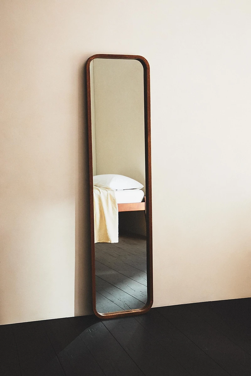 MIROIR SUR PIED CADRE ARRONDI