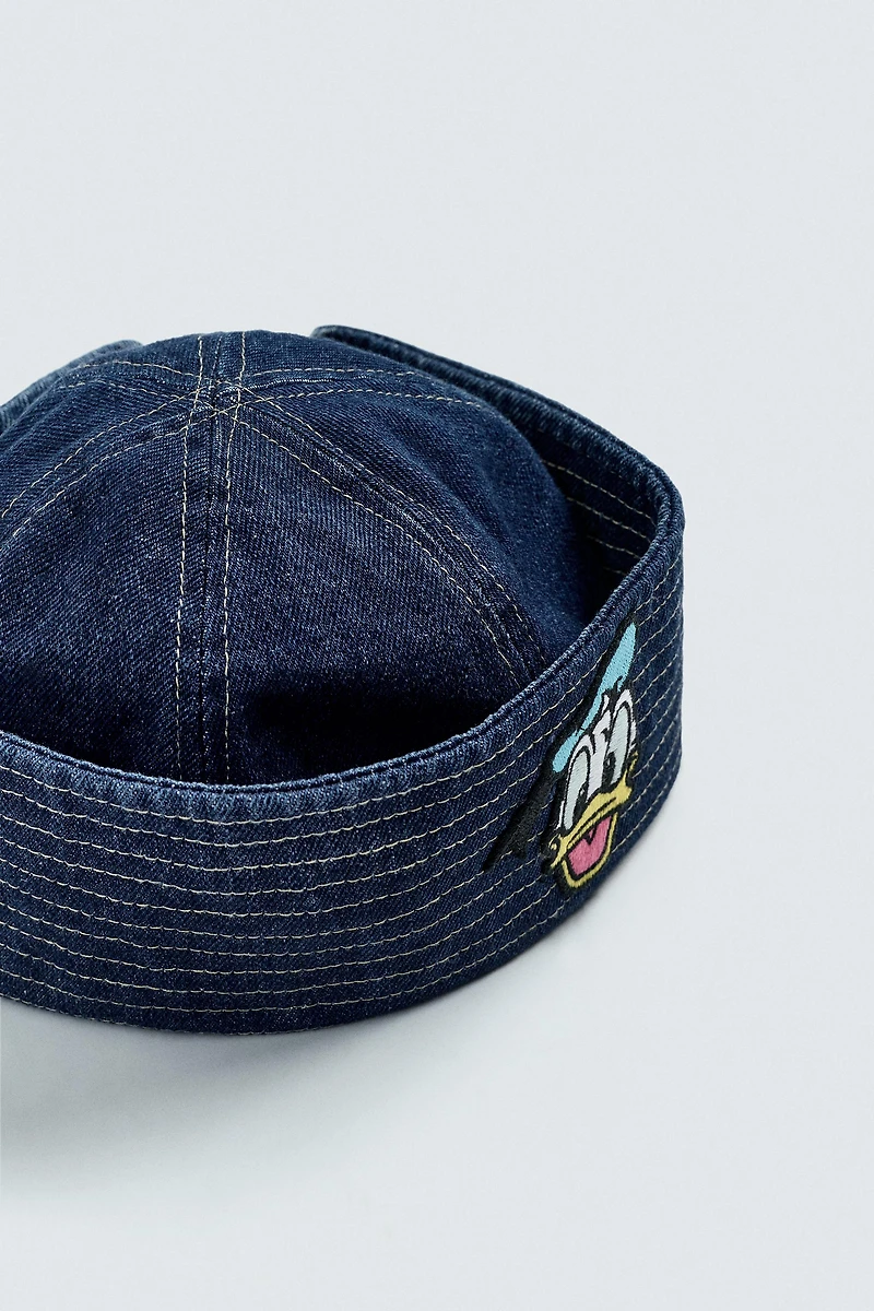 DONALD DUCK PATCH DENIM HAT HARRY LAMBERT FOR ZARA X DISNEY