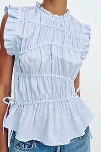 STRIPED STRETCH TOP