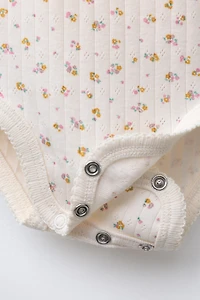 FLORAL PRINT CARDIGAN, BODYSUIT & LEGGING SET