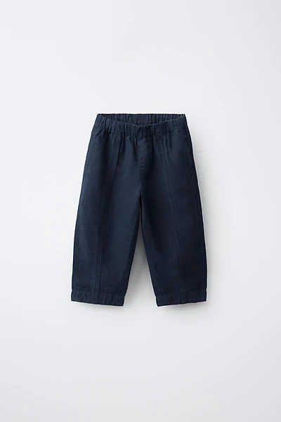 LINEN BAGGY PANTS