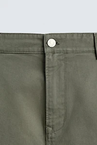 STRAIGHT FIT CARGO PANTS