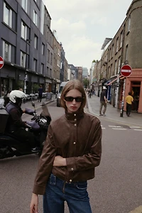 FAUX SUEDE JACKET