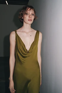 ZW COLLECTION SATIN LONG DRESS