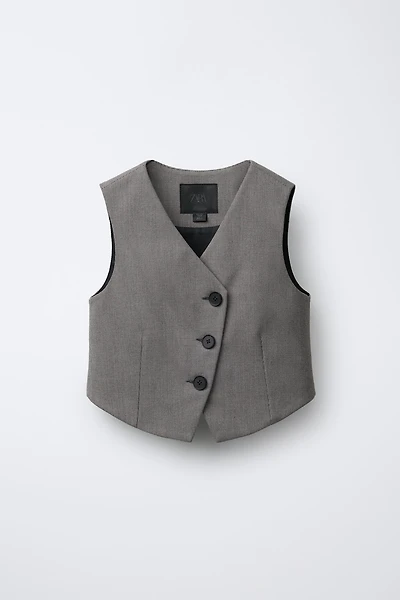 HOUNDSTOOTH TAILORED VEST