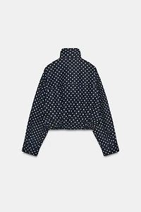 PUFFED POLKA DOT JACKET
