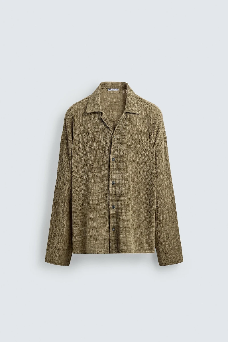 CHEMISE STRUCTURÉE EFFET FROISSÉ