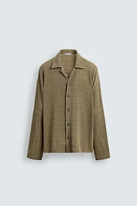 CHEMISE STRUCTURÉE EFFET FROISSÉ