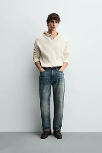 WAFFLE TEXTURED HOODIE SWEATSHIRT