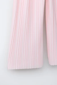 PANTALON PLISSÉ À JAMBES LARGES