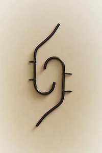 PACK OF LARGE DARK METAL HOOKS