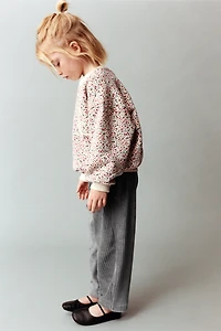 CORDUROY BAGGY PANTS WITH HEART POCKETS
