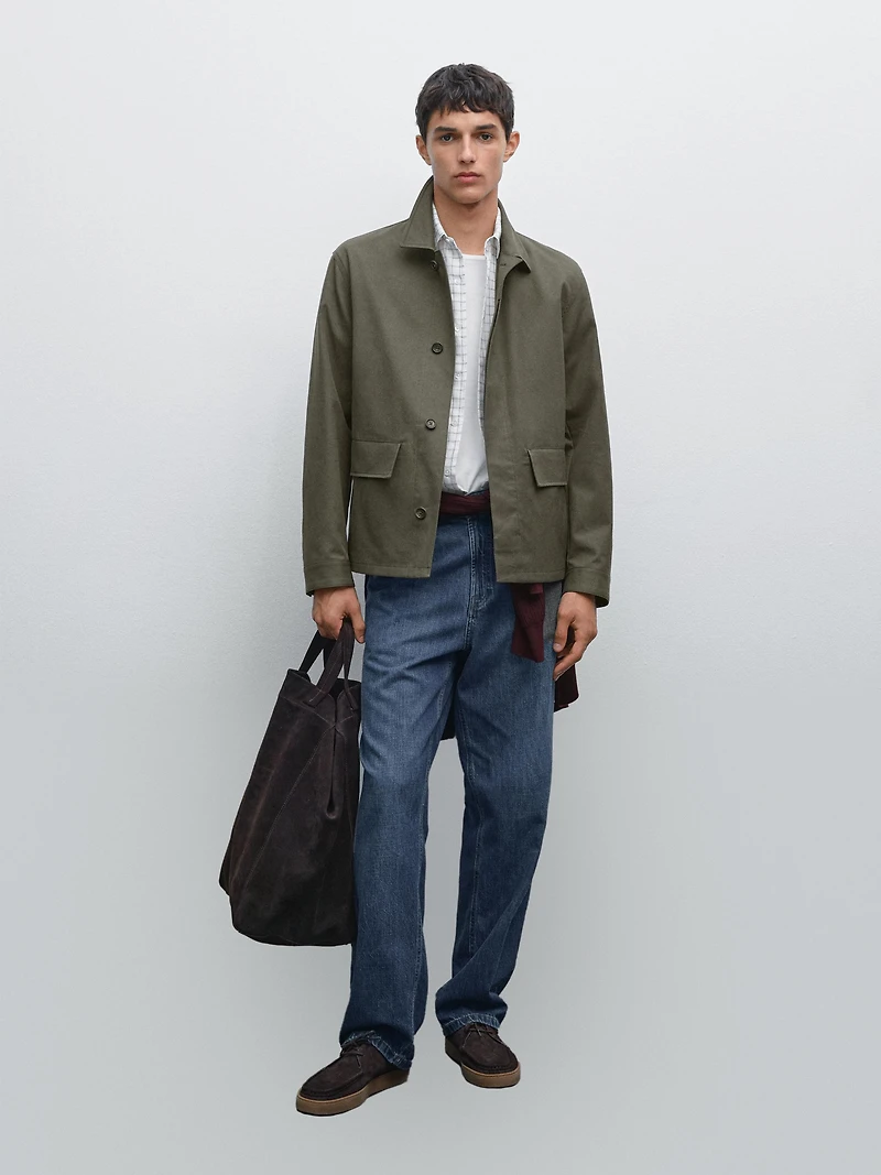 100% cotton maltinto finish jacket