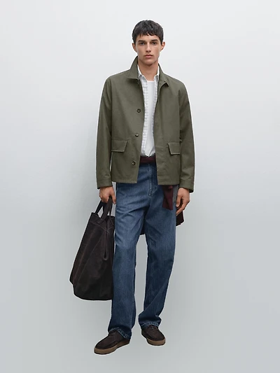 100% cotton maltinto finish jacket