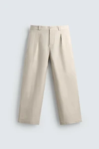 COTTON - LYOCELL STRAIGHT FIT PANTS